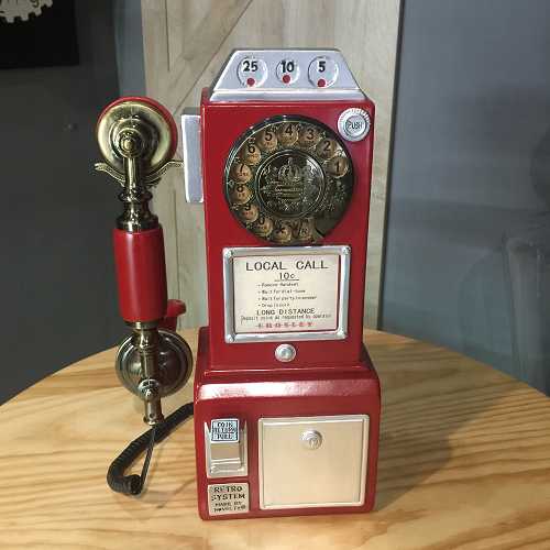 50年代美式投幣式復古電話 (8)